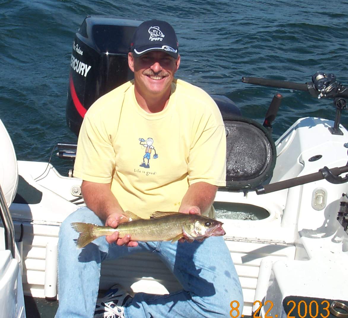 Day1 Amateur Jeff Kloet from Illinois with our only fish