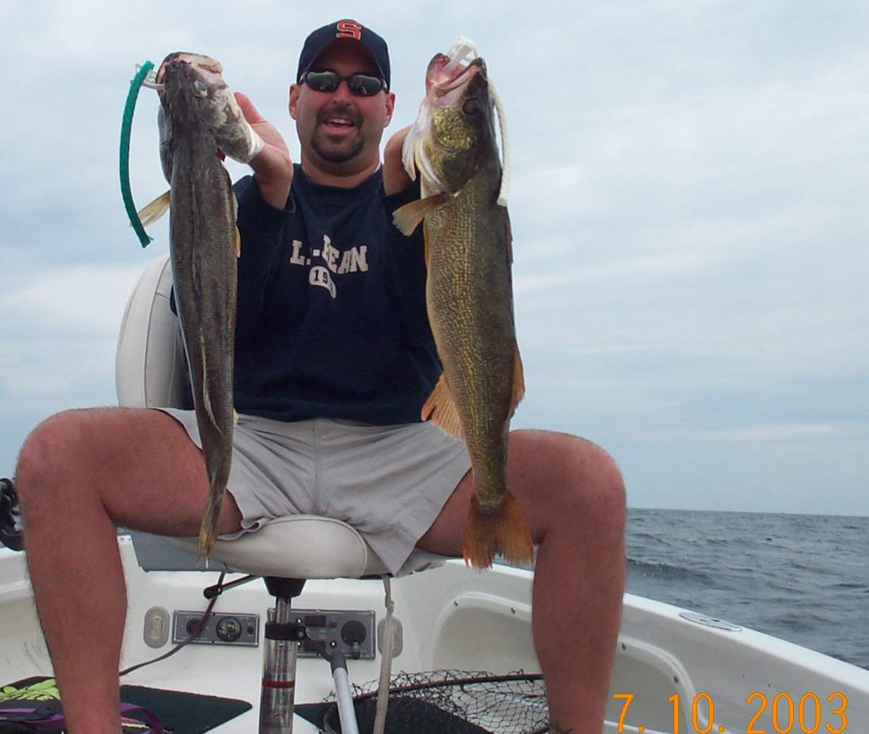 Paul and a couple of our day 2 fish. 