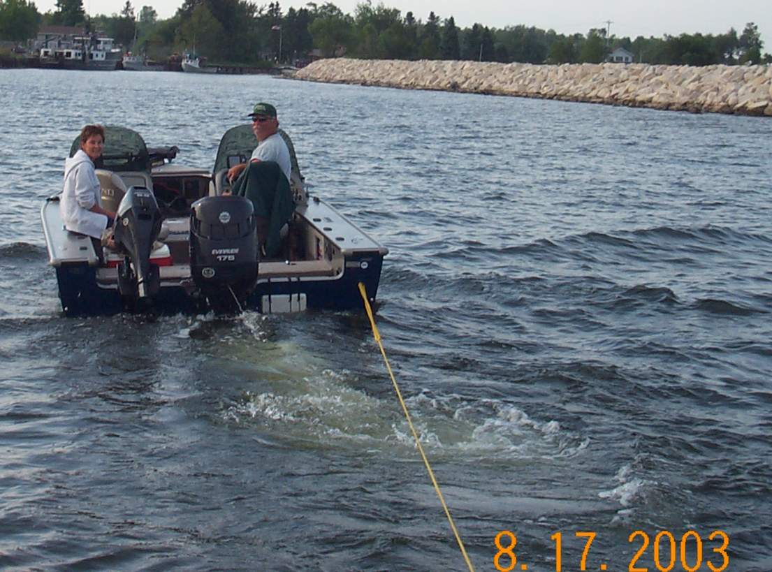 Towing me in after losing the kicker race