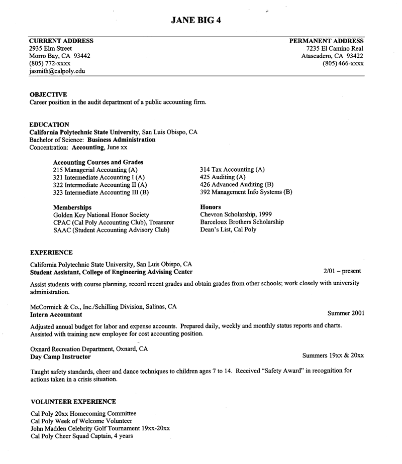 intellectual property intermediate accountant resume