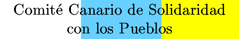 Comit� Canario de Solidaridad con los Pueblos