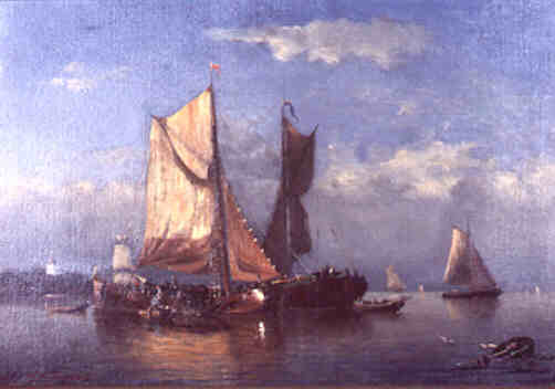 Unloading the Barges -- Kruseman