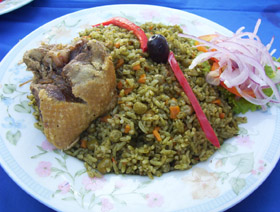 Arroz con Pato a la Chiclayana