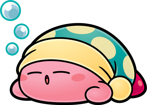 Cute picture of kirby sleeping
