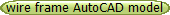 wire frame AutoCAD model