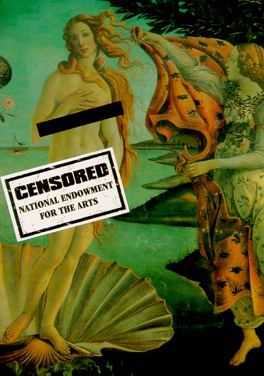 Botticelli: The Birth of Venus from the Sea.... Censored?