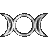 Image of relvolving-triple-moon-silver.gif