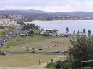 near the beach