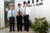 Mr. Eng Wee Tong [Deputy Director, PDM Branch, MOE], Mr. Faisal Manzoor Arain [Award Winner], Professor Low Sui Pheng [Vice-Dean, SDE, NUS]