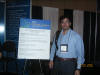 Faisal beside the award winner promo board at PMI GLobal Congress 2005 North America
