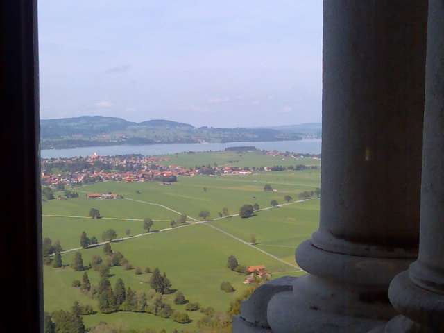 View from the 4th floor of Neuschwanstein!