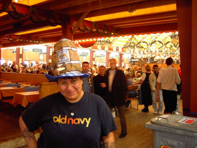 Faith, in my Oktoberfest hat!