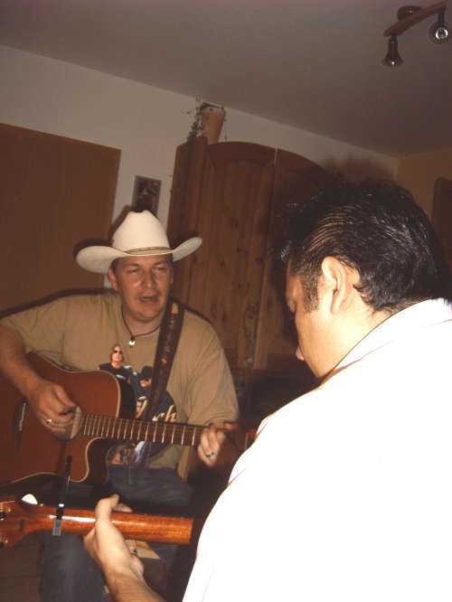 Harry and Bahram, jamming!