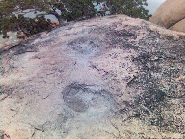 Baba's Holy Foot impressions on the rock