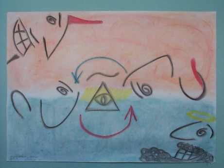 Torturas (pastel sobre cartulina de hilo)