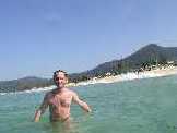 beach with hotel