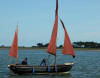 "Amarilla" Boat No.410 sailing at Wells-next-the-Sea