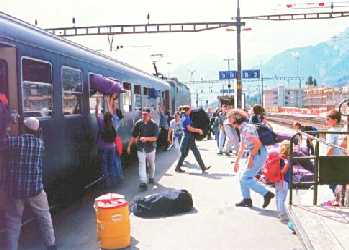 Unloading in Sion
