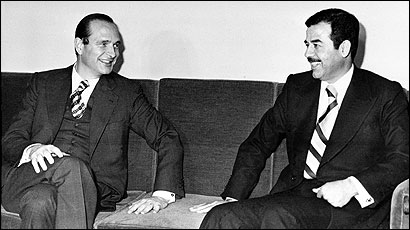 Check 

out the eyes of Chirac! It looks like they have shared somethine other than just 

a bench!!!