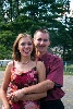 One Saturday in July, 2001. We attended a wedding that is a friend of her sister's.
