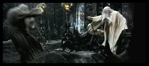 Saraman banishes Gandalf?