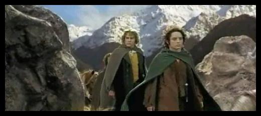 The hobbits (notice Bill coming up in the background?)