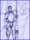 The knight was young...