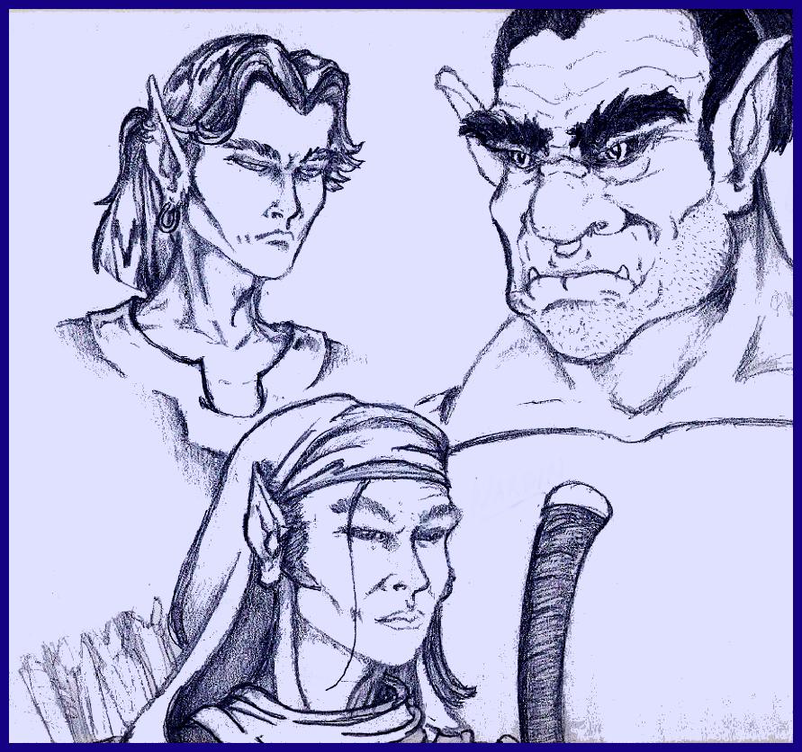 ...from top left, clockwise: Aericus, Grond and Wardyn.