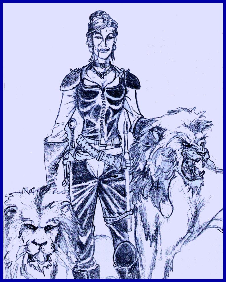 Selene and her Golden Lions.