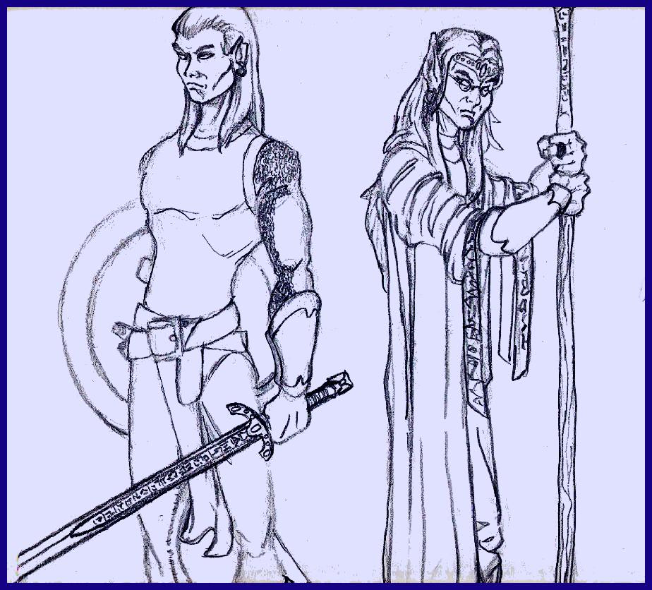 Once a young warrior, now an old wizard...