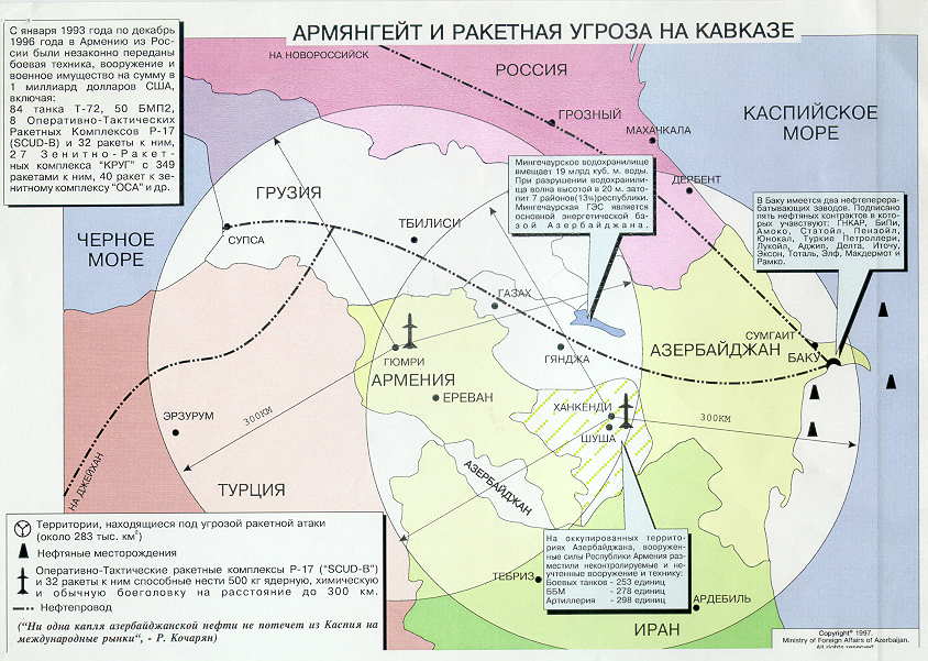 range of the Russian-provided Armenian SCUD missiles