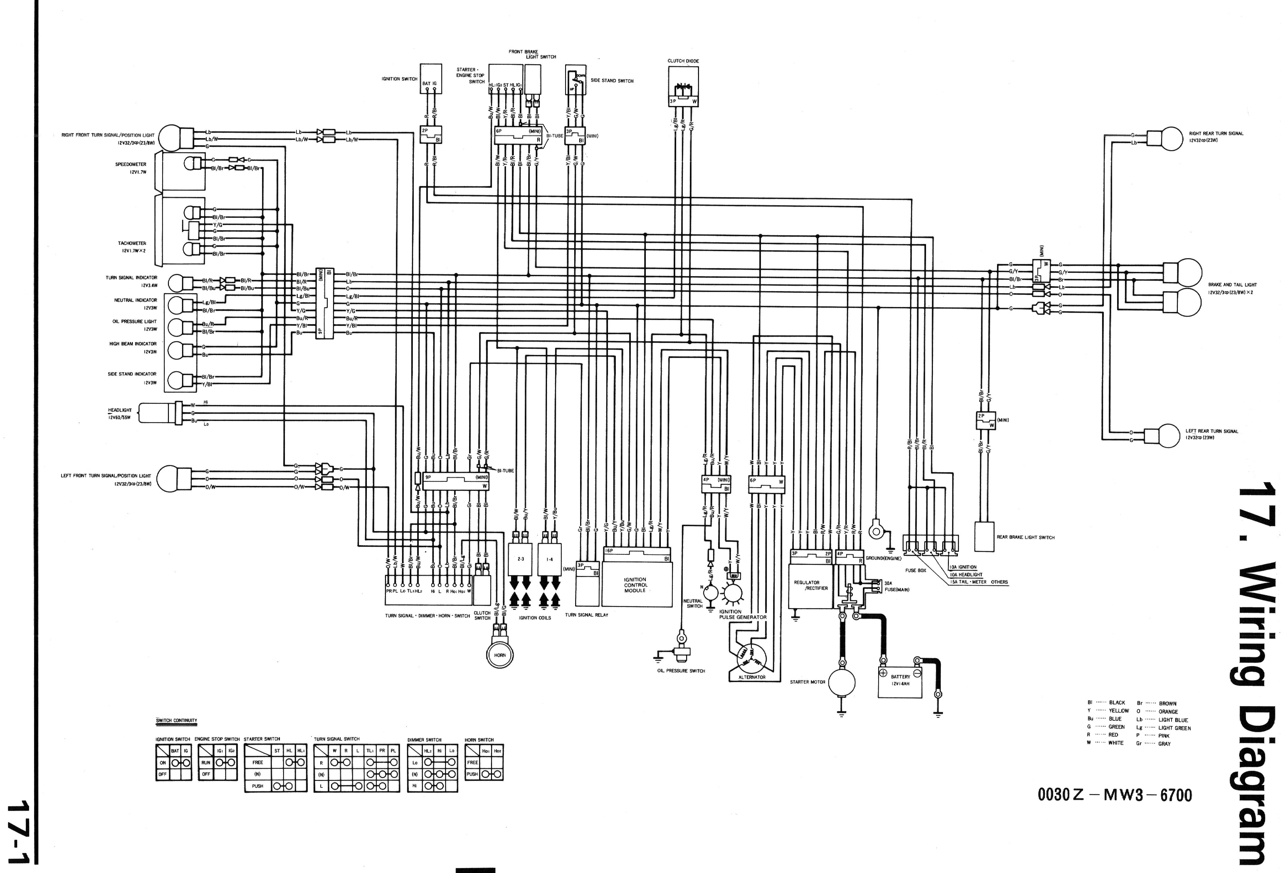 1984 Honda nighthawk wiring diagram #3