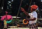 Kite Flying in a Mal village