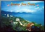 Aerial veiw of the famous Batu Feringgi Beach - Penang