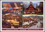 Traditional Houses: Chinatown (Kuala Terengganu), Kedah House (Langkawi), Marang Street Scene & Malacca River