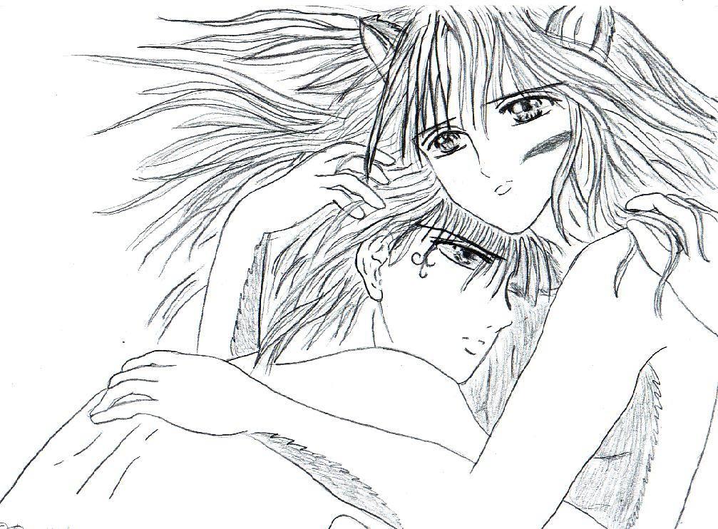 Kalen and Zechs hug, a very old picture