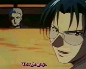 After Farf's battle in the church, with Ken and Omi
