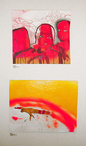 3 paintings were in the show, but i spaced and only got pictures of 2