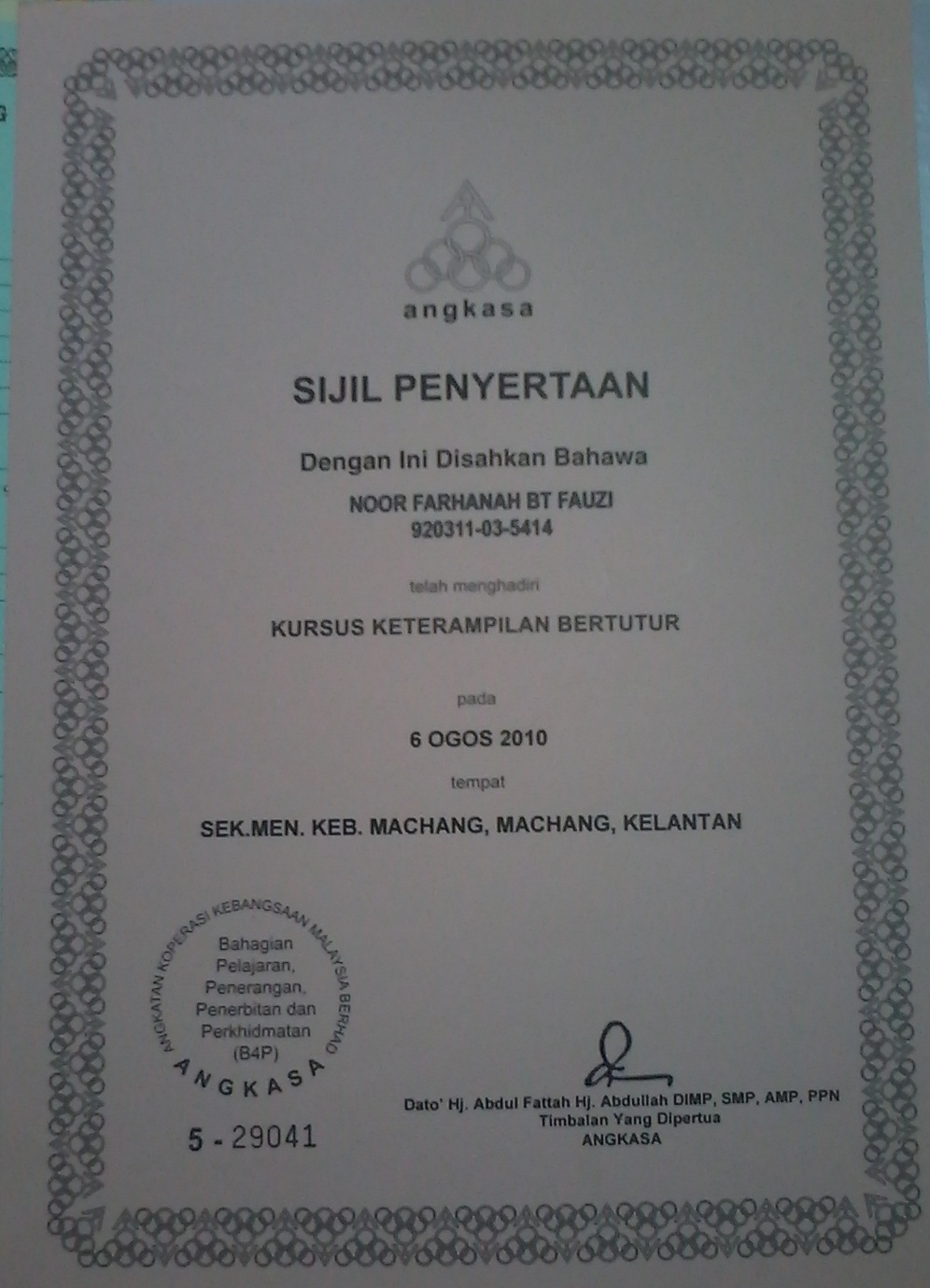 Kursus Keterampilan Bertutur
