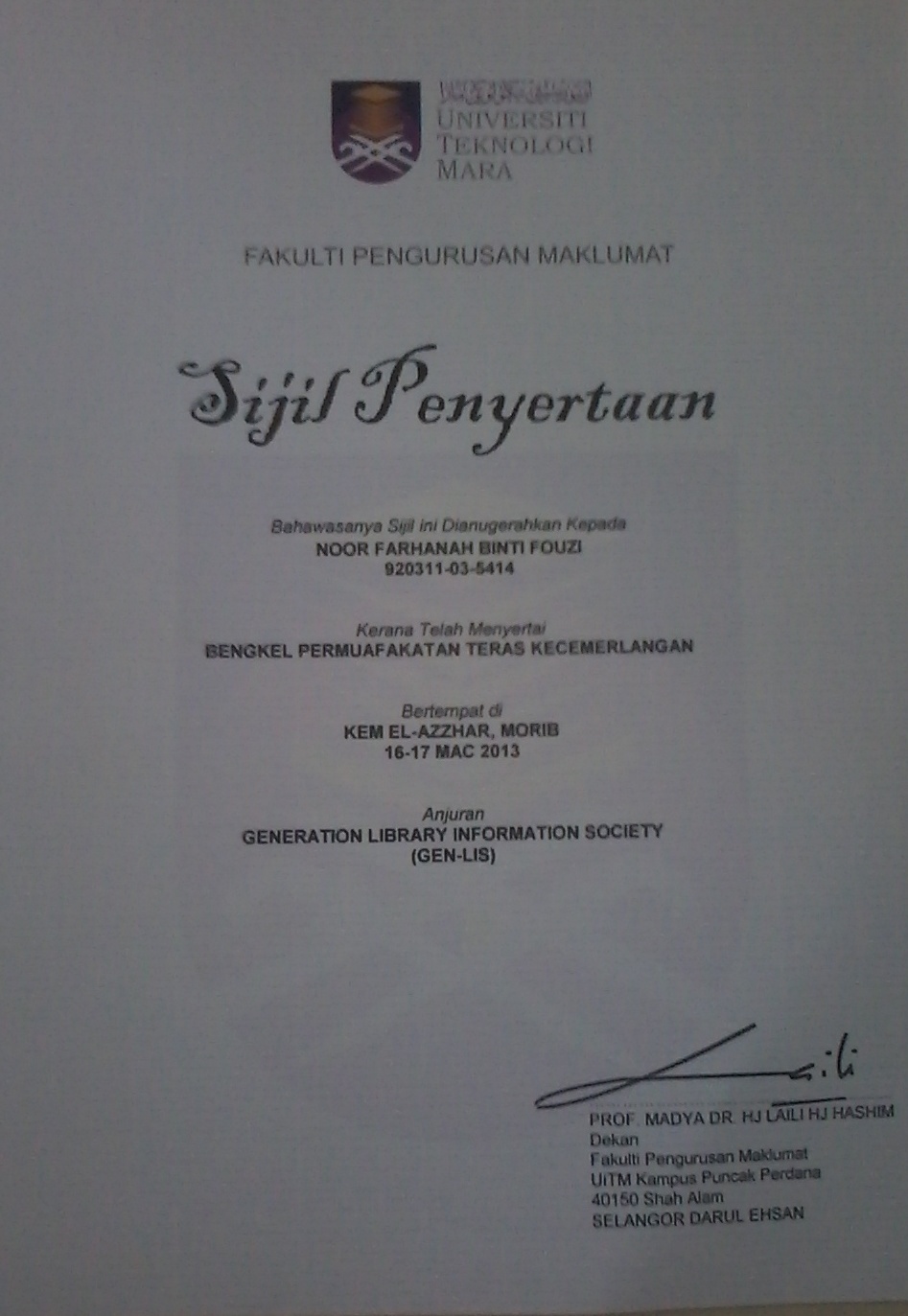 Kursus Morib