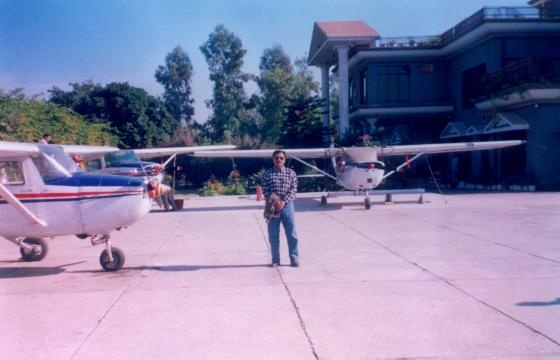 In peshawar flying club, during my training