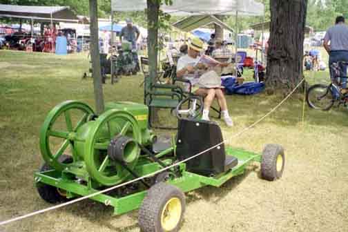 Jack's Old Farm Stationary Engines and John Deere Go Cart