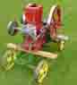 At home mounted temporarily on a John Deere cart