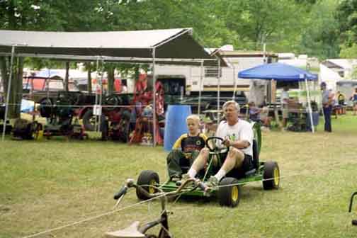 Jack's Old Farm Stationary Engines and John Deere Go Cart
