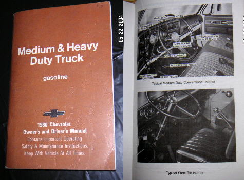 1981 Chevrolet Truck Data Book Medium Duty Models Series 40 Thru 70 and E-z Specs Chevrolet