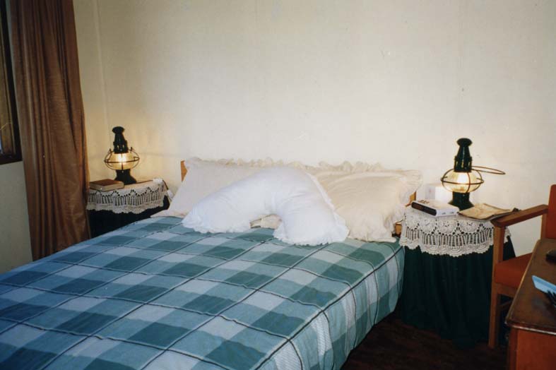 The cosy main bedroom.
