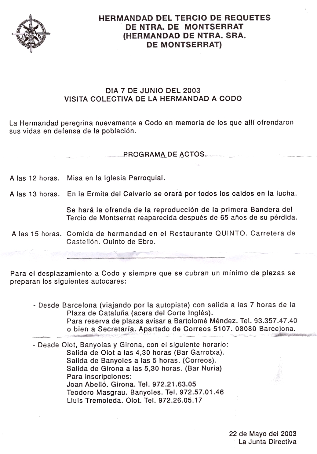 Tercio de Requet�s de Nuestra Se�ora de Montserrat