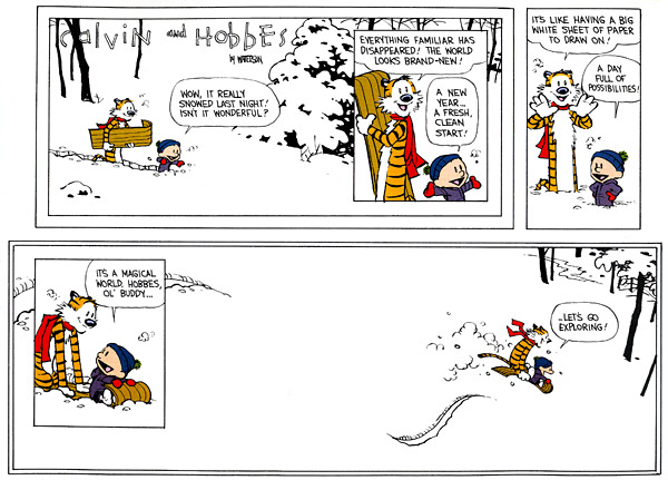 Acaba de salir la edicin completa de todas las tiras de Calvin and Hobbes, de Bill Watterson. Y mejor an: la edicin en espaol tambin ya viene en camino [Noviembre, 2005]