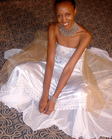 An elegant Mustafa Hassanali creation, Exclusive  evening gown    