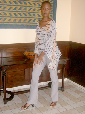 An elegant Mustafa Hassanali creation, Exclusive  evening gown    